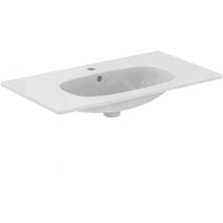 Ideal Standard - Tesi - Lavabo à encastrer 825x450x165 mm, un trou pour mitigeur, blanc T350901