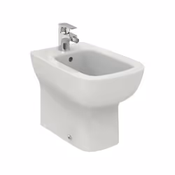 Bidet monotrou affleurant au mur blanc brillant - Ideal Standard Esedra Bidet mural affleurant : Élégance et fonctionnalité p ...