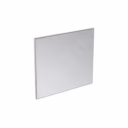 Miroir avec cadre cadre thermoplastique (décor aluminium) dimensions : 800 × 26 × 700 mm réversible fixations comprises Ce pr ...