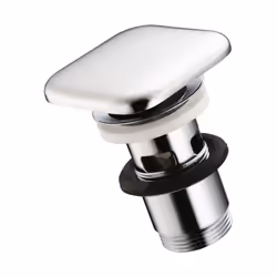 Robinet de lavabo de forme carrée, petit convient aux lavabos avec trop-plein avec mécanisme Click-Clack dimensions : 75 x 75 ...