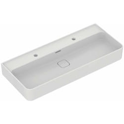 Strada ii - Meuble lavabo 100x43 cm, avec trop-plein, 2 trous de robinetterie, blanc alpin T372401 - Ideal Standard
