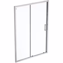 Porte de douche pliante pour niche ou pour combinaison avec un paroi fixe en deux parties réversible dimension : 1200 x 1950  ...