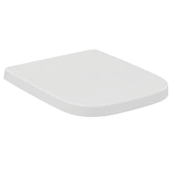 Abattant WC - IDEAL STANDARD - I.LIFE A - Plastique Thermodur - Charnières en Inox - 445 x 36 cm
