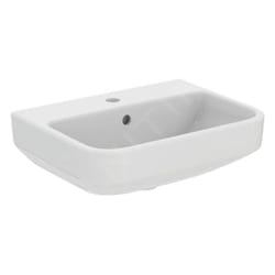 Ideal Standard - i.Life s - Lavabo 550x370 mm, avec trop-plein, trou pour robinetterie, blanc T458401