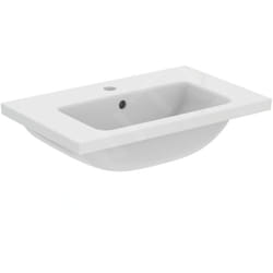 Ideal Standard - i.Life s - Meuble-lavabo 610x385x180 mm, avec trop-plein, trou pour robinetterie, blanc T459001