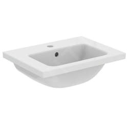 Ideal Standard i.Life S Meuble-lavabo 510x385x180 mm avec trop-plein trou pour robinetterie blanc T459101