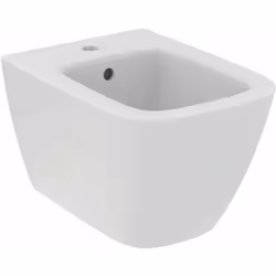 Bidet compact à suspendre coloris : blanc matériau : céramique sanitaire dimensions : 355 x 480 x 300 mm avec trop-plein 1 tr ...