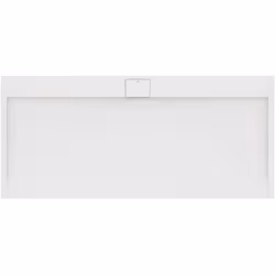 Ideal Standard Ultra Flat S i.life 1x baignoire de douche rectangulaire Matériau : fonte minérale (Ideal Solid) Dimensions ex ...