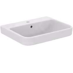 Lavabo en céramique mural couleur : blanc matériau : céramique dimensions : 600 x 480 x 180 mm installation murale avec trou  ...