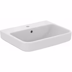 Lavabo en céramique mural couleur : blanc matériau : céramique dimensions : 550 x 440 x 180 mm installation murale avec trou  ...