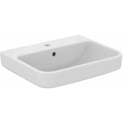 Ideal Standard - i.Life b - Lavabo 55x44 cm, avec trop-plein, trou pour robinetterie, blanc T460801