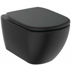 Tesi - wc suspendu avec abattant softclose, RimLS+, noir soyeux T5361V3 - Ideal Standard