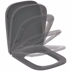 Abattant WC couleur : gris brillant matériau : duroplast avec une fonction de fermeture lente SoftClose facile à retirer pour ...