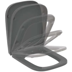 Ideal Standard - i.Life b - Abattant wc wrapover, SoftClose, gris brillant T468358