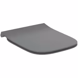 Abattant WC couleur : gris brillant matériau : duroplast dimensions : 450 x 360 x 45 mm conception ultra-plate doté de la fon ...
