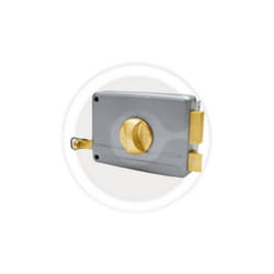 Viro - Serrure Art 7601 a appliquer entrA e droite droite 40 mm 2 jets