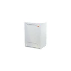 Module poubelle multiple 34x29x47h cm blanc en abs antichoc capacitA 20 lt
