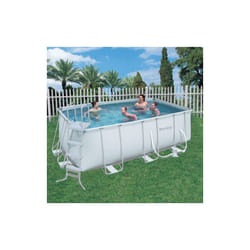 Bestway - Piscine hors-sol rectangulaire 56456 Power Steel 412x201x122 cm avec pompe de filtration a' cartouche