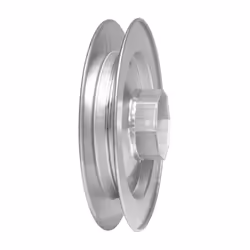 Poulie galvanise'e avec capuchon de 18 cm pour rouleau octogonal de 60 mm pour sangle de 20/22 mm