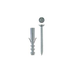 Fischer - 50 pcs chevilles avec vis cheville en nylon S8V pour brique de bA ton