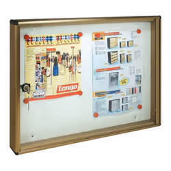 TABLEAUX D'AFFICHAGE Modèle BC2 Cadre en aluminium anodisé bronze. Fond magnétique. Taille millimètre. 550 x 5 x 40h TABLEAUX ...