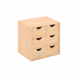 Mini commode polyvalente en bois avec 6 tiroirs cm 28x20x28h pour meubles