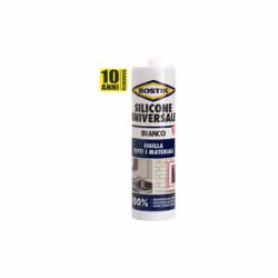 Bostik Colle mastic anti-moisissure A cartouche silicone universelle blanche 280 ml