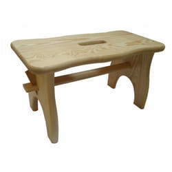 Homegarden - Repose-pieds tabouret en bois de pin cm 40x20x22h tabouret chaise pour ameublement