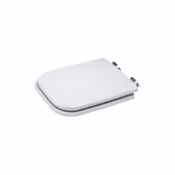 Abattant WC CONCA en bois laque' 34x41,3 cm connexion charnie're universelle blanche