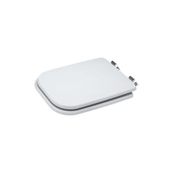 Abattant WC CONCA en bois laque' 34x41,3 cm connexion charnie're universelle blanche