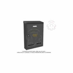 BoA te aux lettres Trimec mod Sirio fonte grise mm280x110x385h avec toit 2 clA s serrure A cylindre