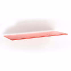 Mod. verre trempé VITRA 6 mm Largeur 15 cm Longueur cm 40 Couleur rouge