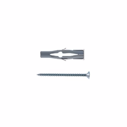 50 pcs Fischer chevilles avec vis FU 8x50V fixations de chevilles en nylon