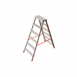 E'chelle de monte'e double Facal 6 marches antide'rapantes e'chelle en aluminium / ou tabouret domestique fabrique' en Italie
