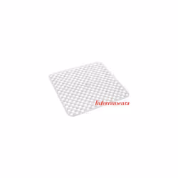 Tapis de douche antidA rapant Geo tapis pvc blanc Gedy 53x53 cm