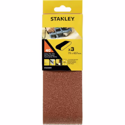 STA 33091 Pour ponceuses à bande. (X33091) 3 rubans mm 75x457 Grit 40