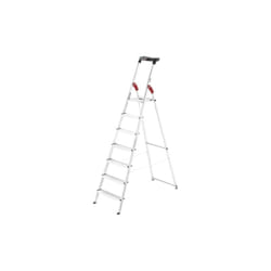 Hailo e'chelle en aluminium L60 avec 7 marches pour usage domestique hauteur ciseaux 212 cm avec marches antide'rapantes