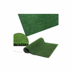 Rouleau de tapis de gazon en fibres synthe'tiques env. mt 25x1 h avec support en latex synthe'tique e'paisseur 7 mm 25 m2 de  ...