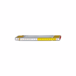 double mA tre blanc jaune Stabila 717W en menuisier en bois refermable