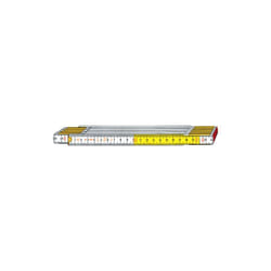 double mA tre blanc jaune Stabila 717W en menuisier en bois refermable