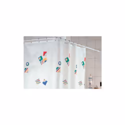 cadre pour baignoire en aluminium blanc 80x160 cm? 25 mm par rideau