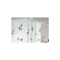 cadre pour baignoire en aluminium blanc 80x160 cm 25 mm par rideau