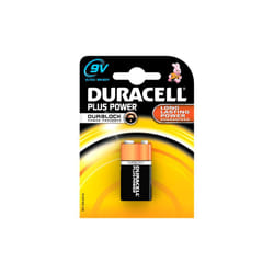 Pile alcaline 9V Duracell MN1604 6LF22 transistor stylet duralock