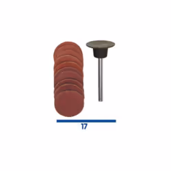 PROXXON 28982 10 DISQUES ABRASIFS POUR PONA AGE + TIGE ALUMINIUM POLONAIS