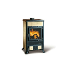 Nordica - Poele a' bois La extraflame en fonte Rossella R1 liberty parchemin 11,0 kw pour 252 m chauffe'
