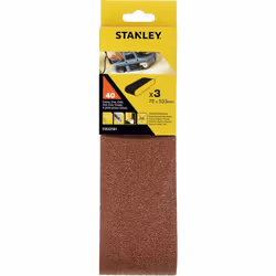 STA 33181 Pour ponceuses à bande (X33181) 3 ceintures mm 75x533 Grit 40