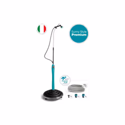 Douche de jardin solaire Sunny Style Premium avec douchette amovible et mitigeur eau chaude/froide pour piscine exte'rieure