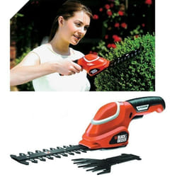Cisailles à batterie au lithium 7,2 v. coupe-bordures Black&decker gsl 700qs avec cisaille à arbustes - Salon