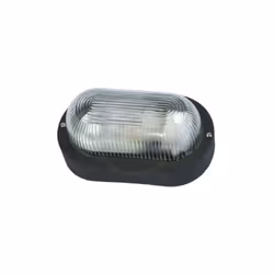 Plafonnier FME Art 62.701 ovale noir E27 pour lampes jusqu'A 60W