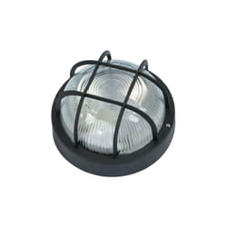 Plafonnier FME Art 62.713 rond noir E27 pour lampes jusqu&39A 60W avec grille